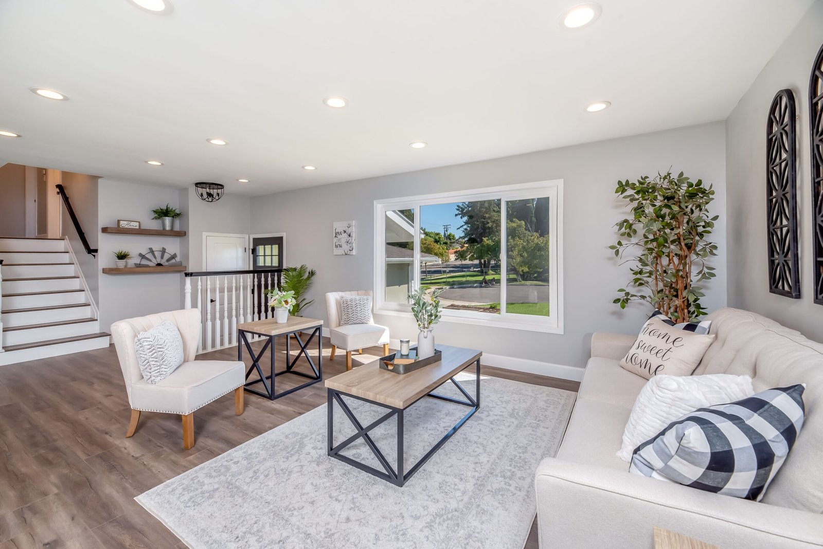 clean living room